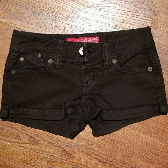 Guess Pants - Guess Black Jean Shorts